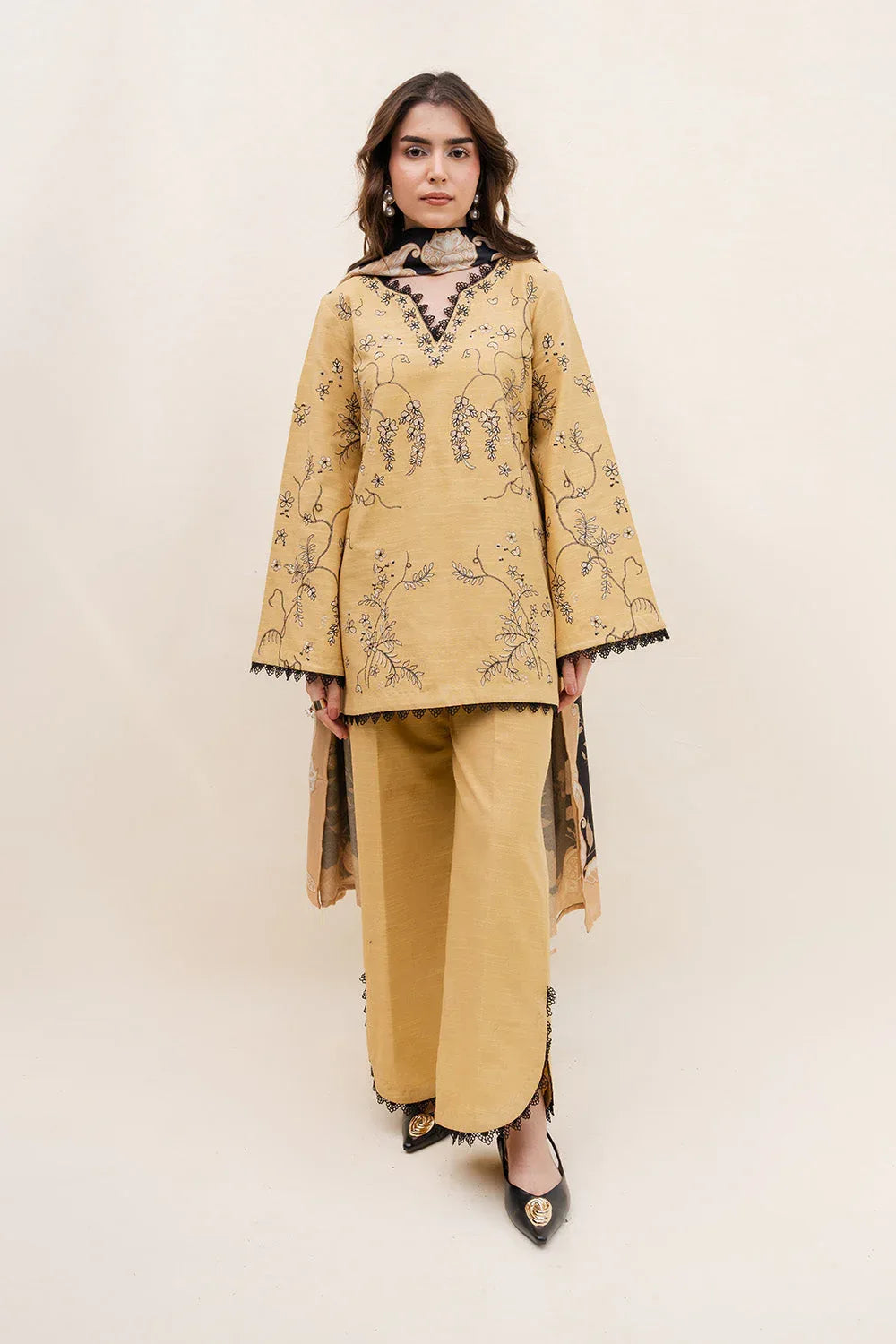 Maryum N Maria | Latte Layers Pret | WARM WHIP - MWS5818 - Aqsa Fabrics