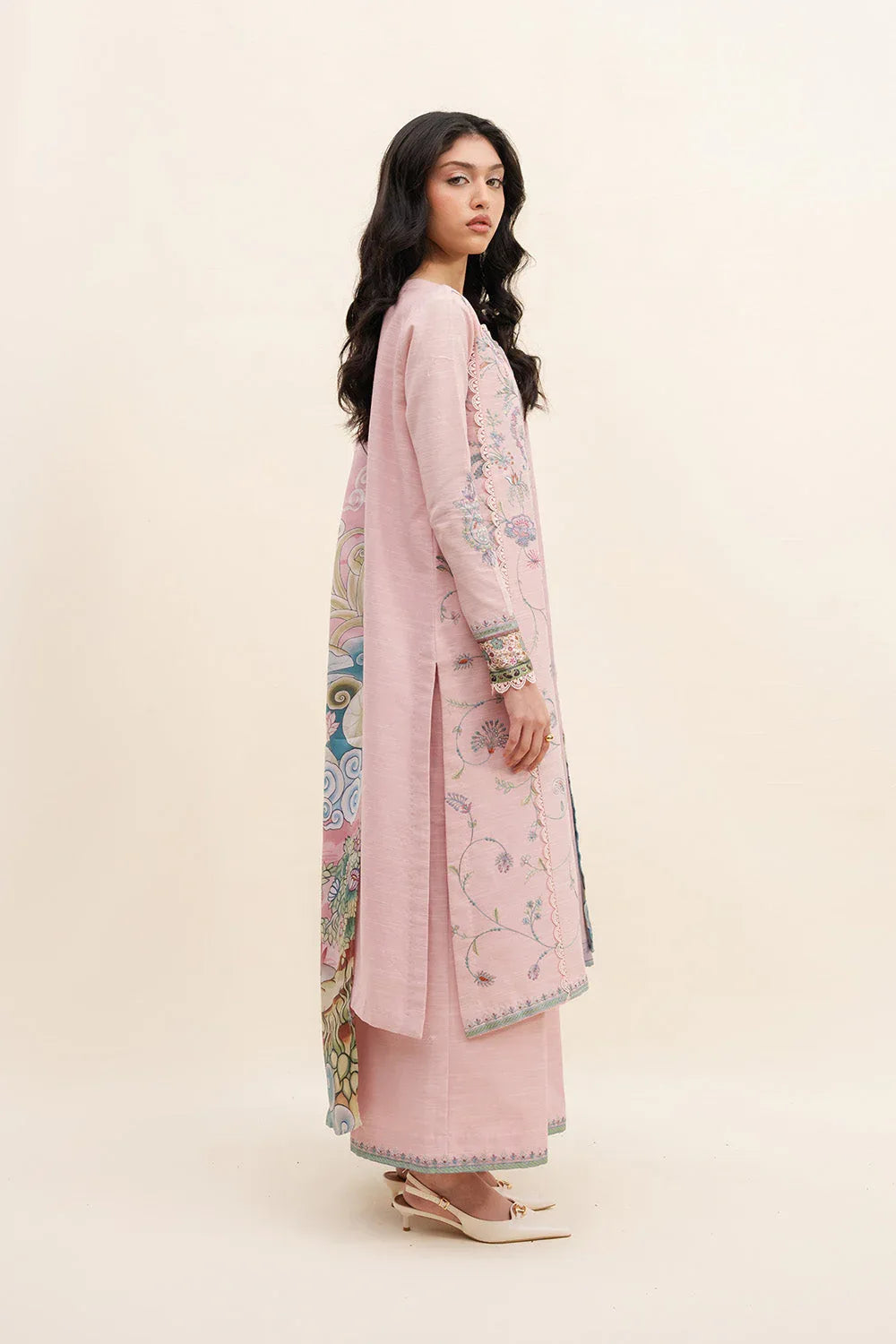 Maryum N Maria | Latte Layers Pret | ESPRESSO EASE - MWS5821 - Aqsa Fabrics