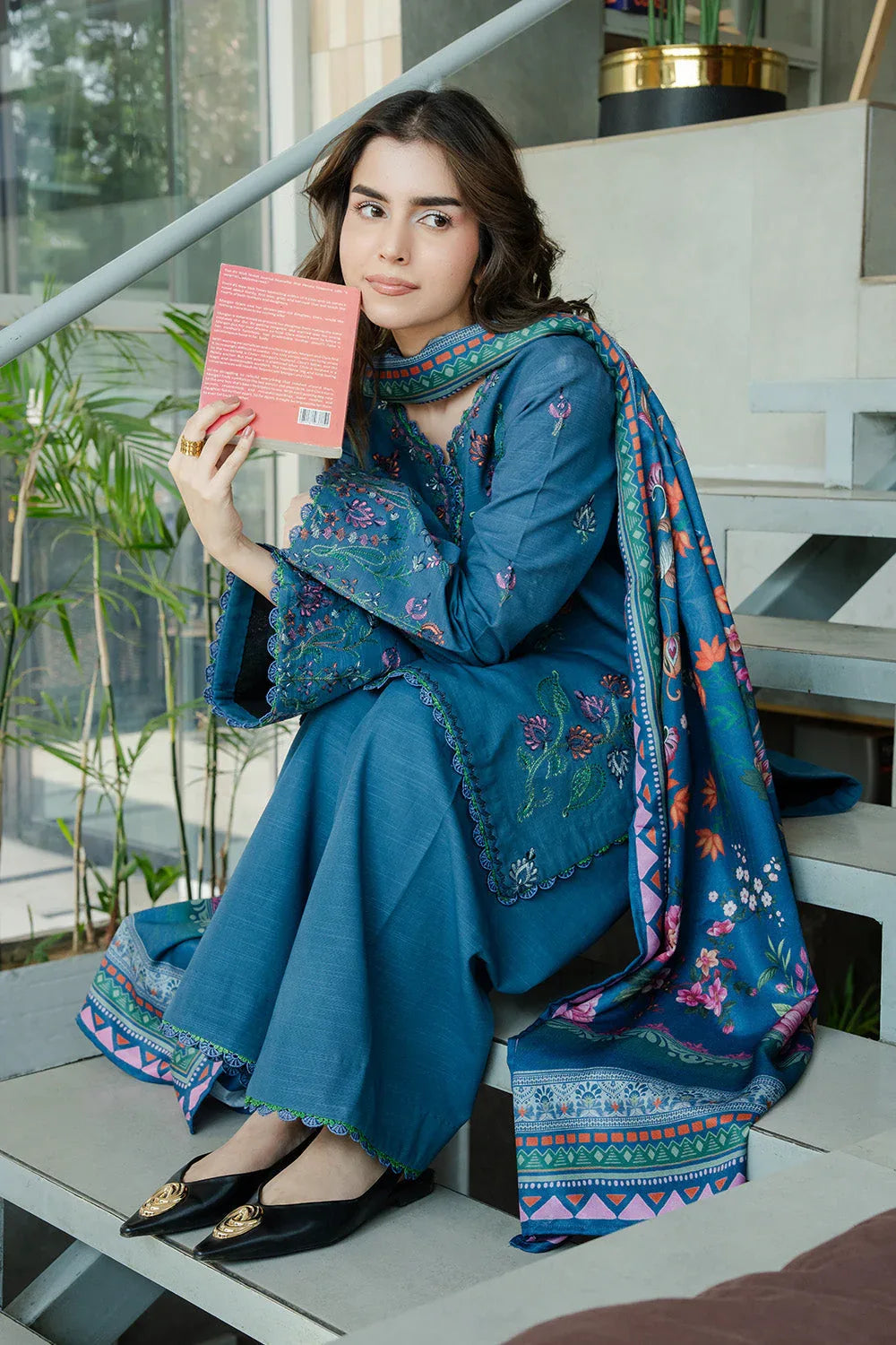 Maryum N Maria | Latte Layers Pret | VELVET FOAM - MWS5822 - Aqsa Fabrics