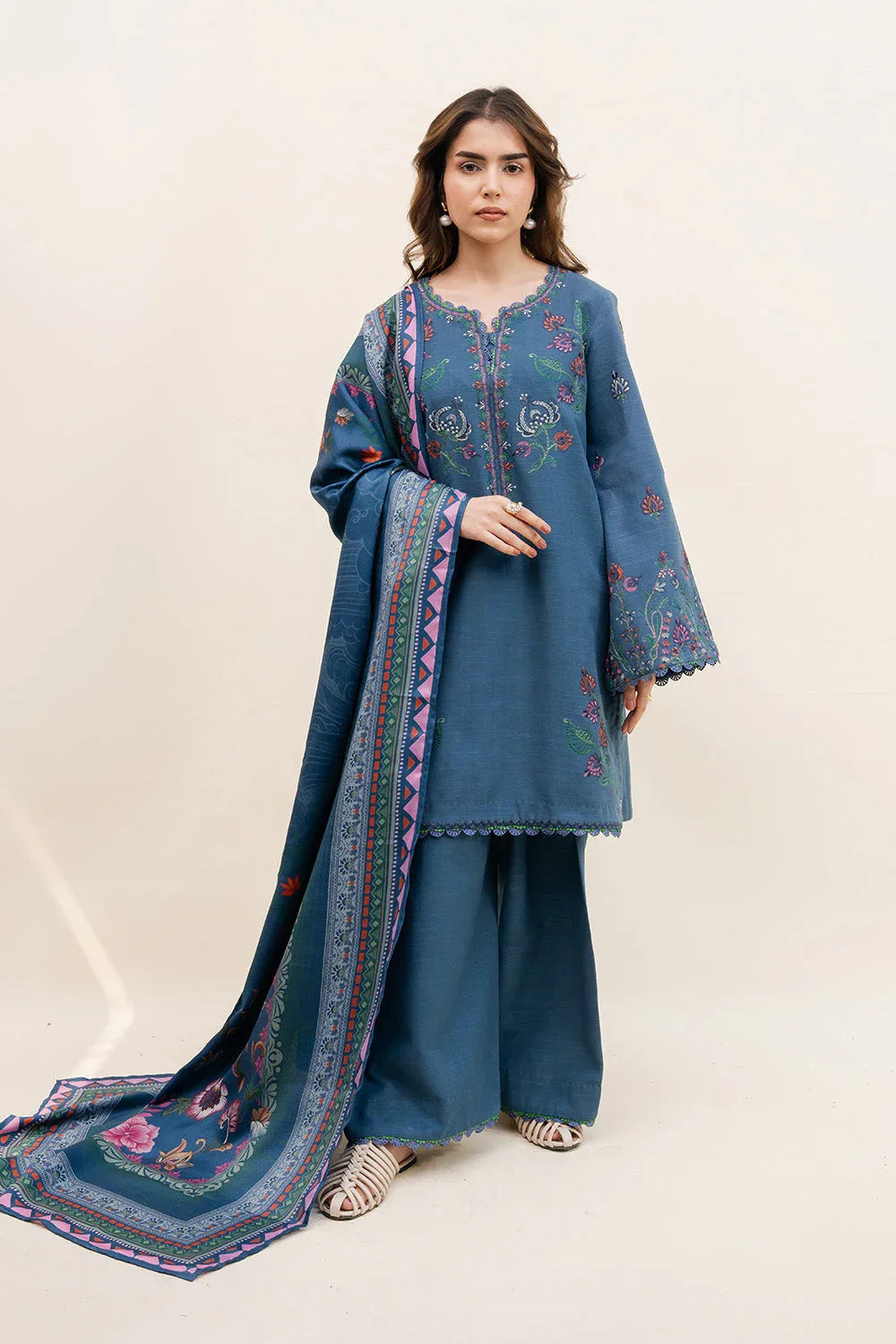 Maryum N Maria | Latte Layers Pret | VELVET FOAM - MWS5822 - Aqsa Fabrics