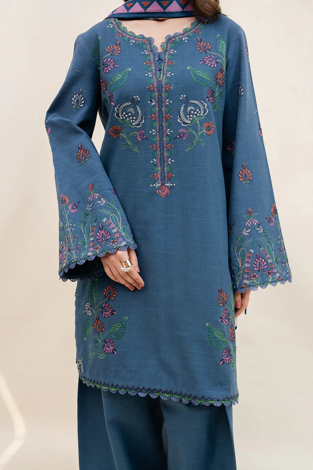 Maryum N Maria | Latte Layers Pret | VELVET FOAM - MWS5822 - Aqsa Fabrics
