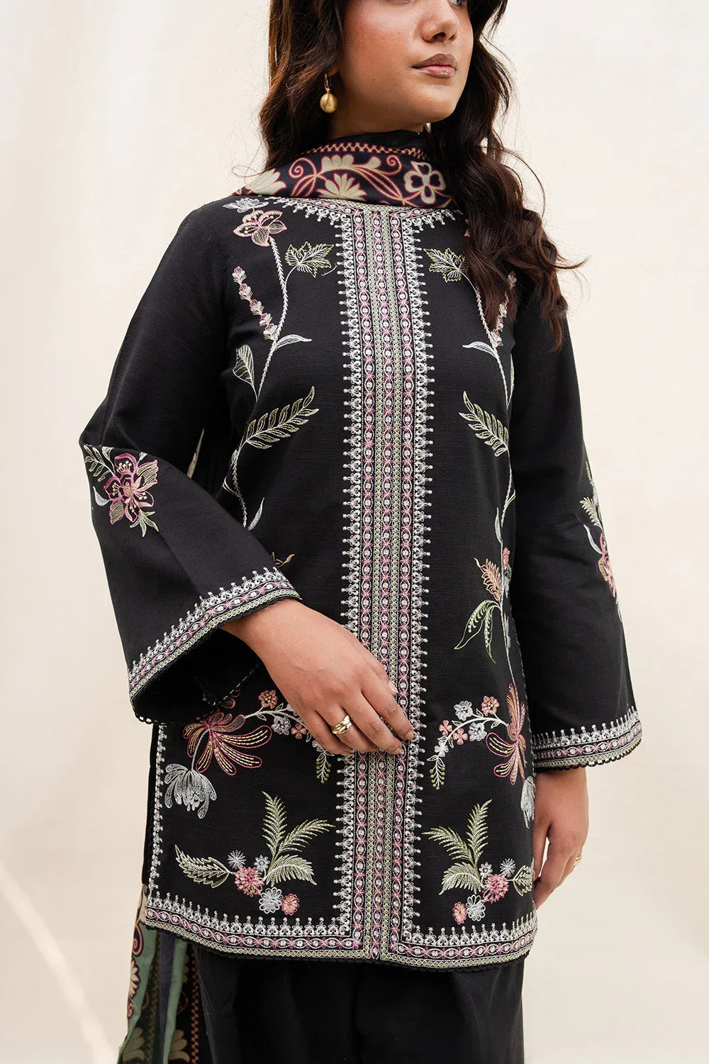 Maryum N Maria | Latte Layers Pret | HAZEL HAZE - MWS5823 - Aqsa Fabrics