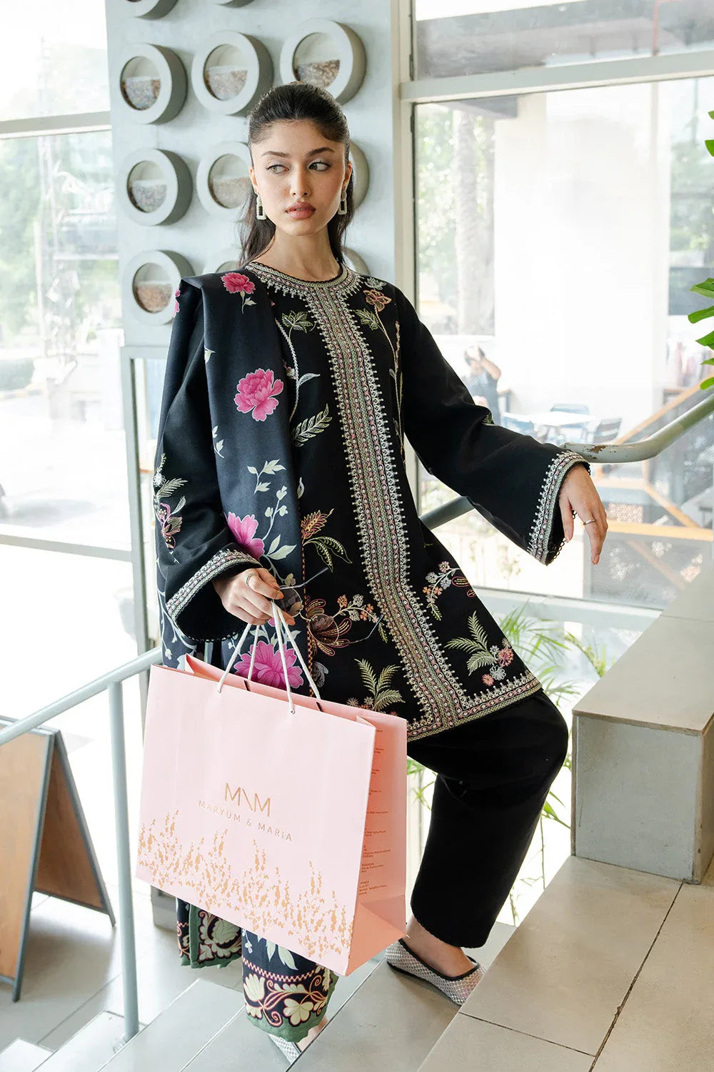 Maryum N Maria | Latte Layers Pret | HAZEL HAZE - MWS5823 - Aqsa Fabrics