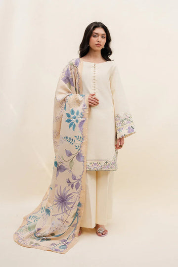 Maryum N Maria | Latte Layers Pret | OAT GLOW - MWS5824 - Aqsa Fabrics