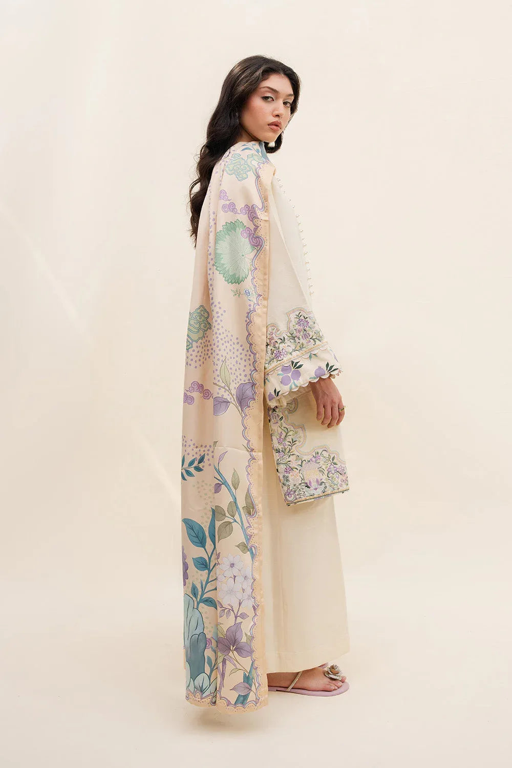 Maryum N Maria | Latte Layers Pret | OAT GLOW - MWS5824 - Aqsa Fabrics