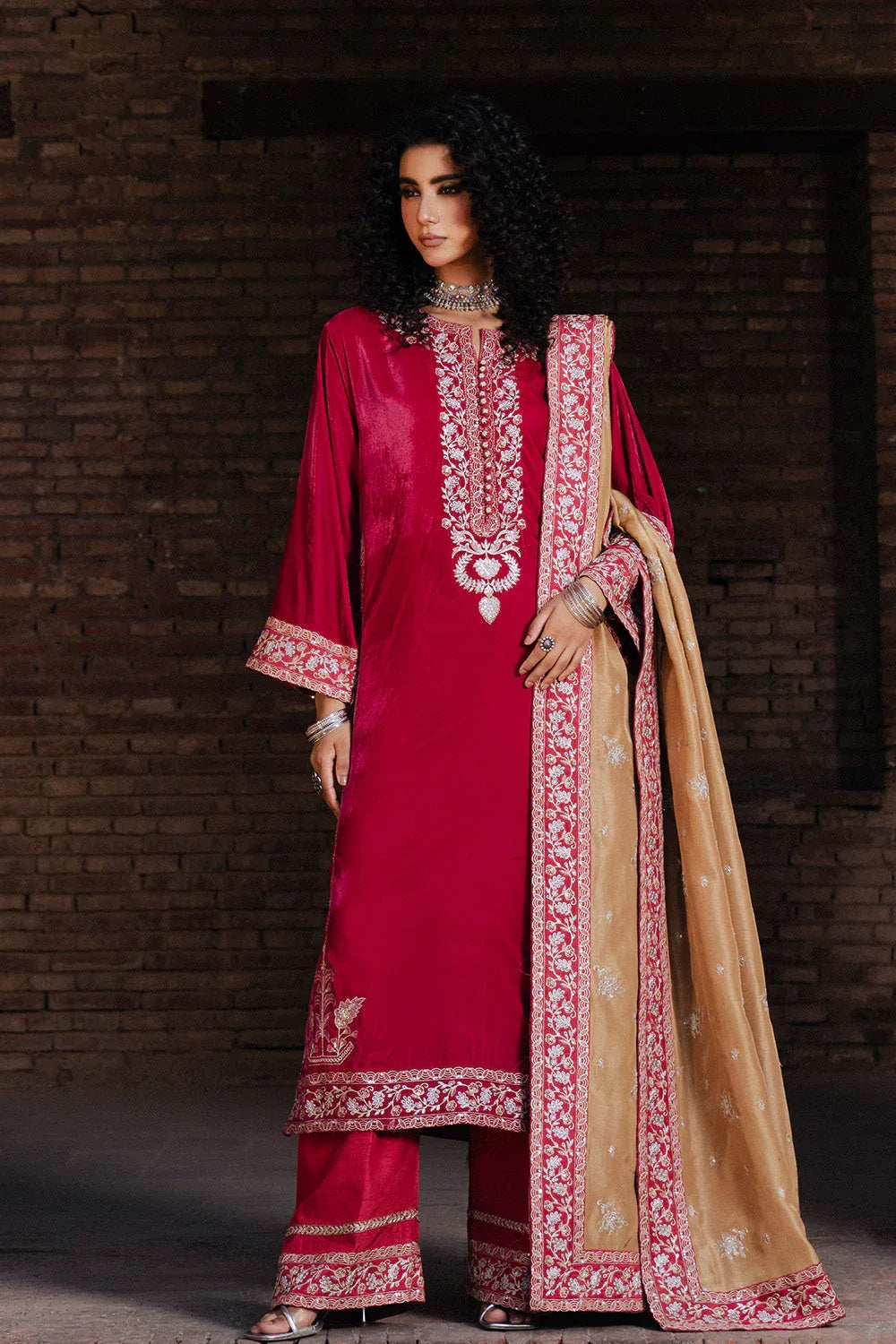 Maryum N Maria | Gulshan e Makhmal | BENOÎTE - MWS5887 - Aqsa Fabrics