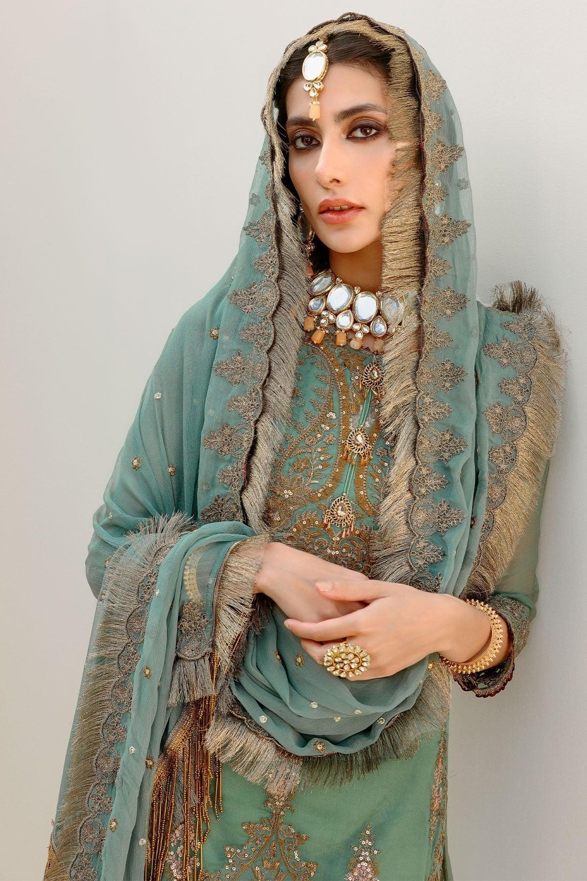 Motifz | Luxury Formals |3188-MINT-HINT - Aqsa Fabrics