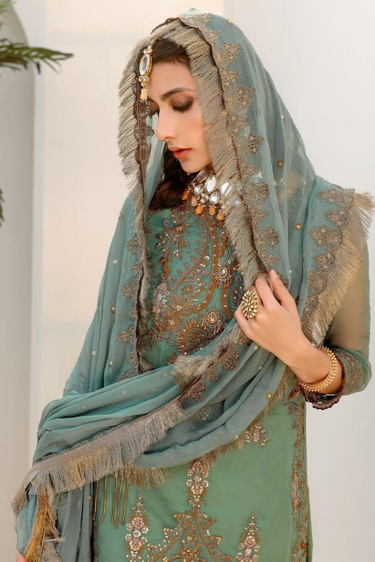 Motifz | Luxury Formals |3188-MINT-HINT - Aqsa Fabrics