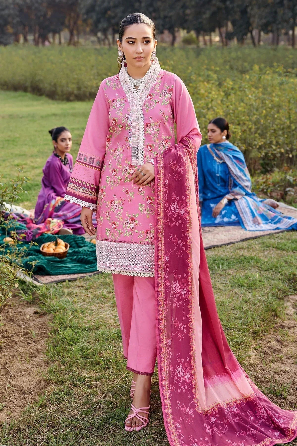 Motifz | Umang Lawn | 3552-BEYZA - Aqsa Fabrics