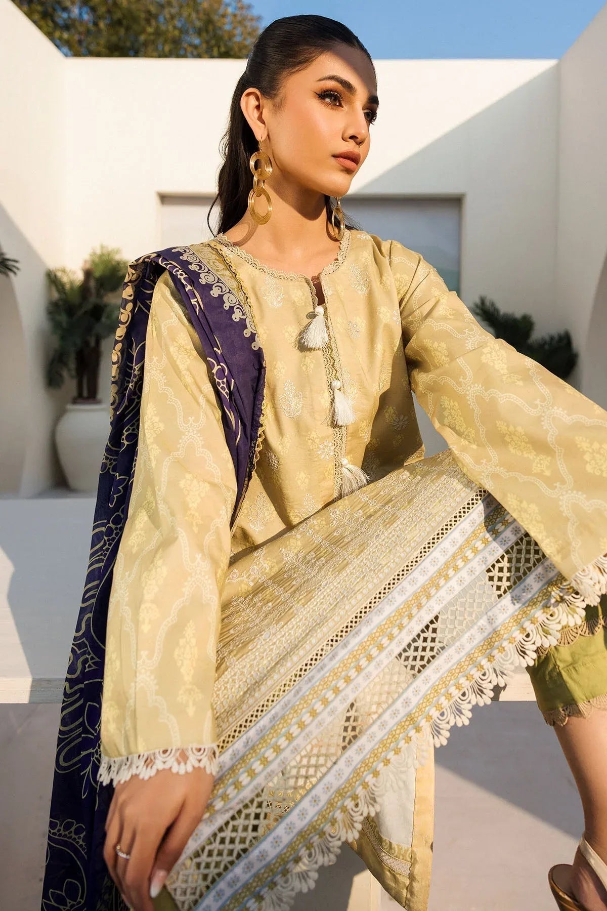 Motifz | Umang Lawn | 4635-PASBAAN - Aqsa Fabrics