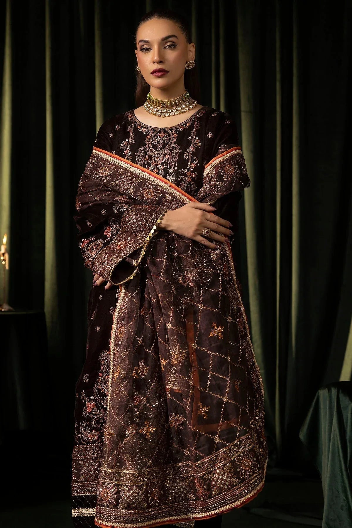 Motifz | Velvet Formals | 5091-AAHANA - Aqsa Fabrics