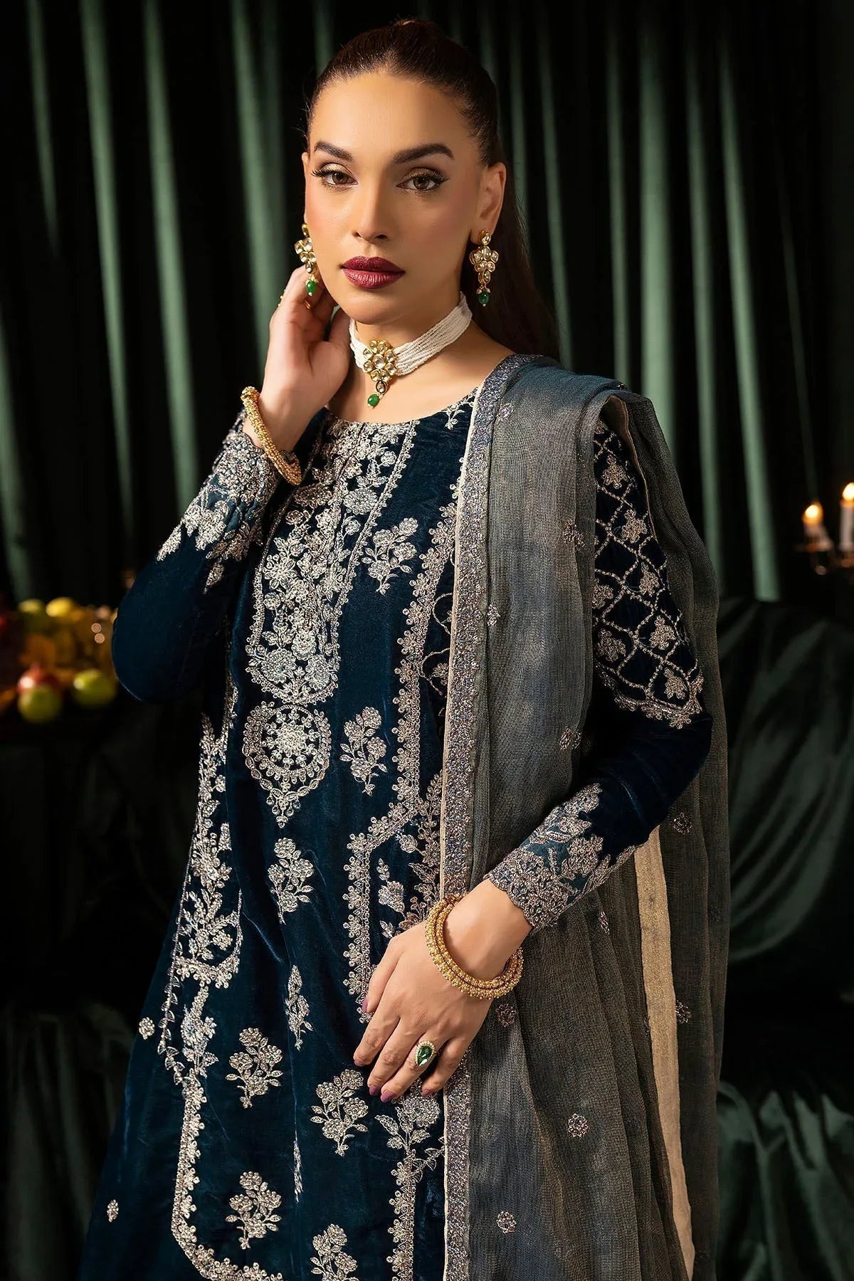 Motifz | Velvet Formals | 5093-DANEEN - Aqsa Fabrics
