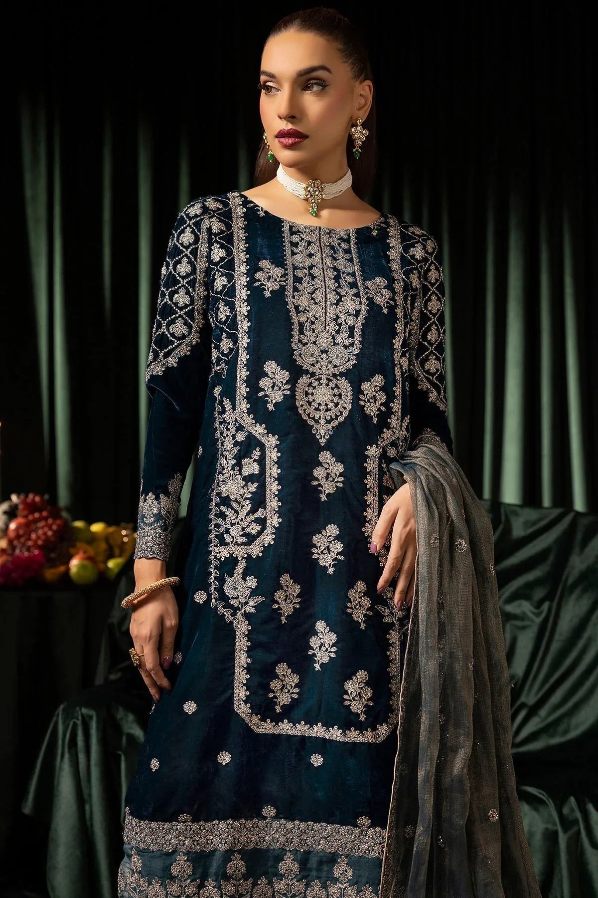Motifz | Velvet Formals | 5093-DANEEN - Aqsa Fabrics