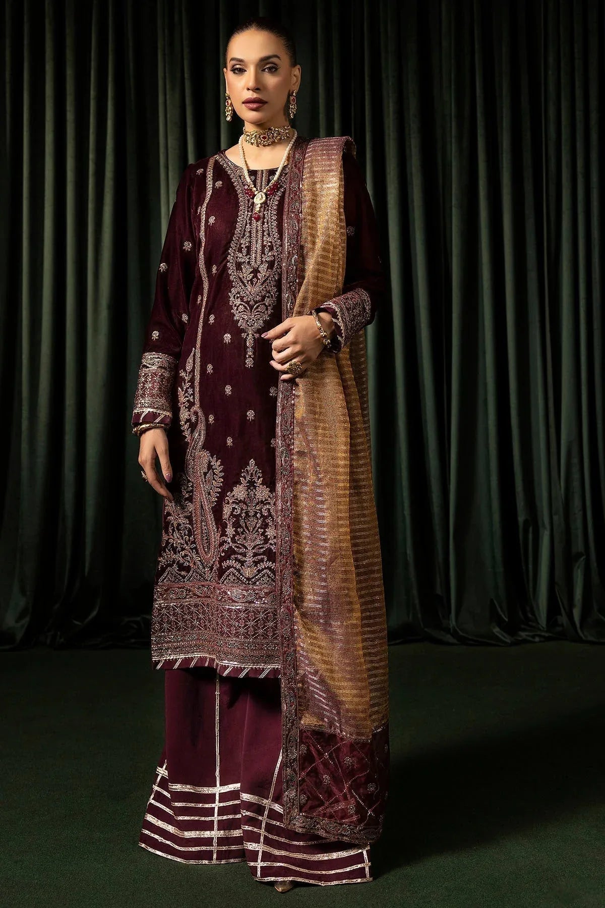 Motifz | Velvet Formals | 5096-DAISHA - Aqsa Fabrics