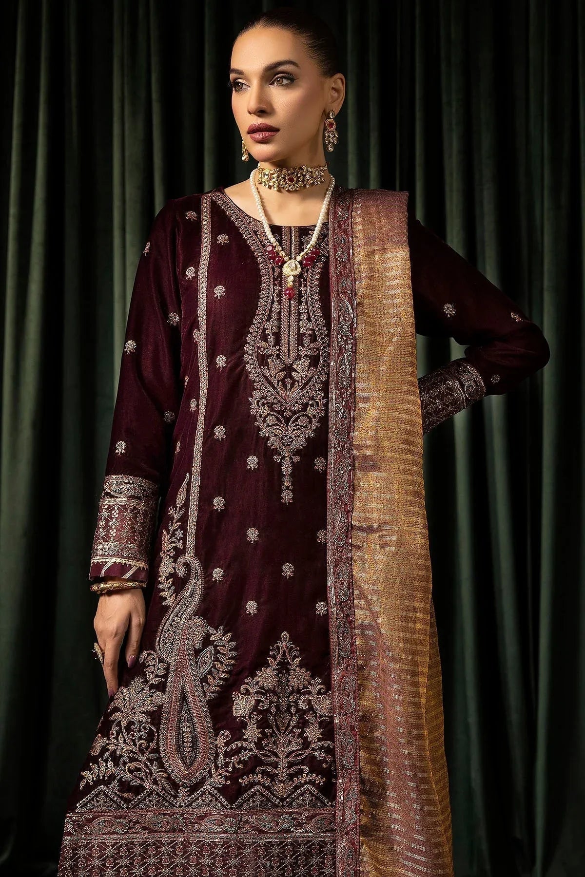 Motifz | Velvet Formals | 5096-DAISHA - Aqsa Fabrics