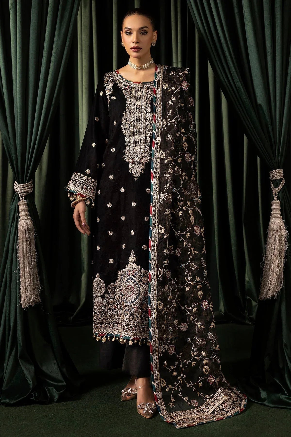Motifz | Velvet Formals | 5098-FARZEEN - Aqsa Fabrics