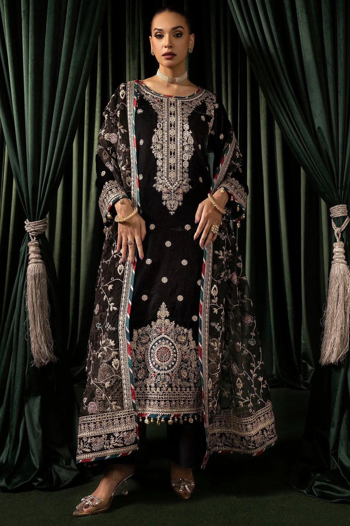 Motifz | Velvet Formals | 5098-FARZEEN - Aqsa Fabrics
