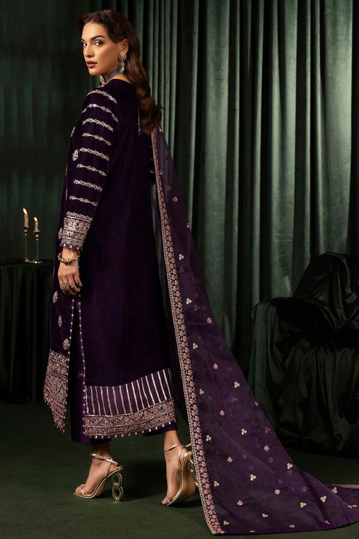 Motifz | Velvet Formals | 5100-IRHA - Aqsa Fabrics