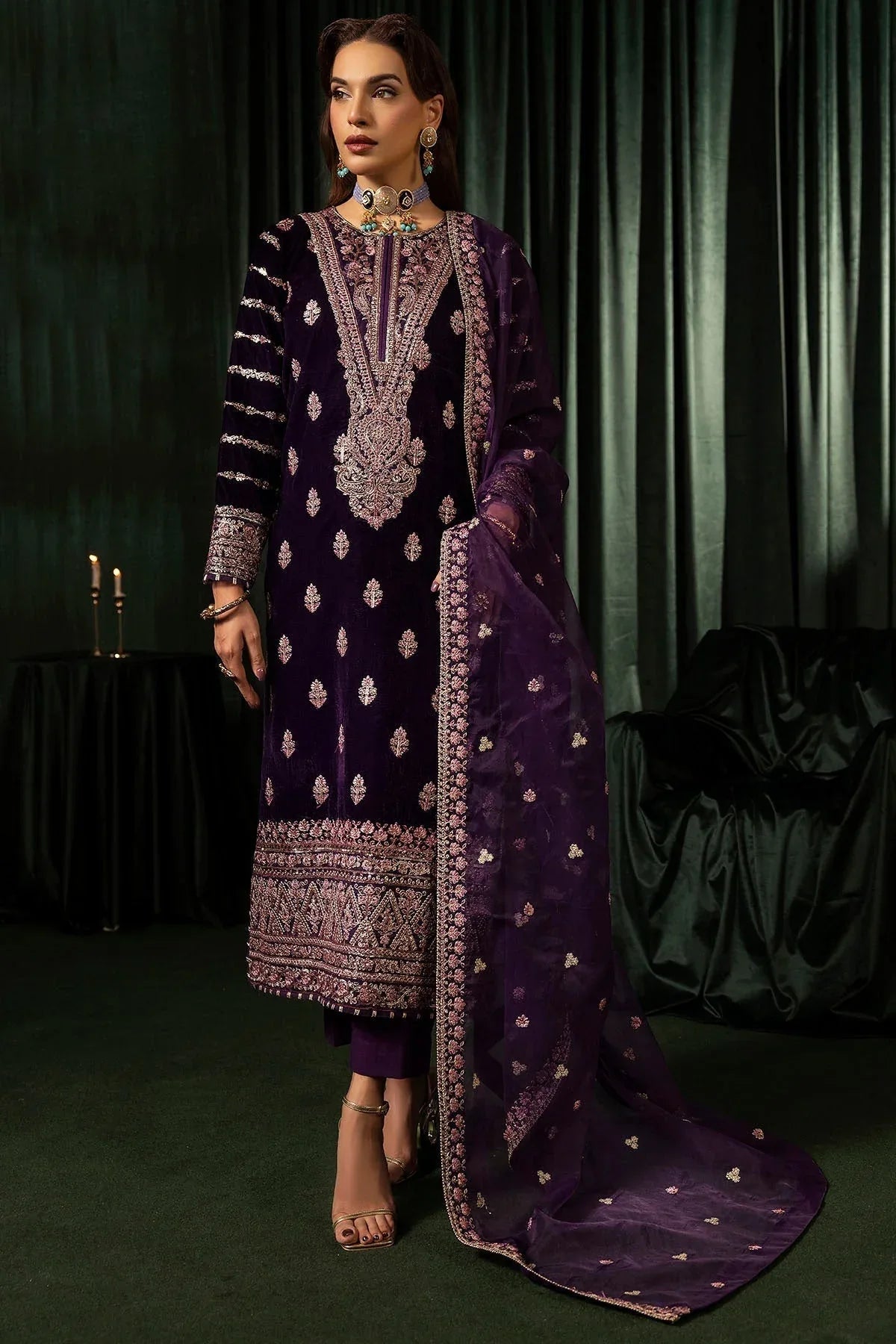 Motifz | Velvet Formals | 5100-IRHA - Aqsa Fabrics