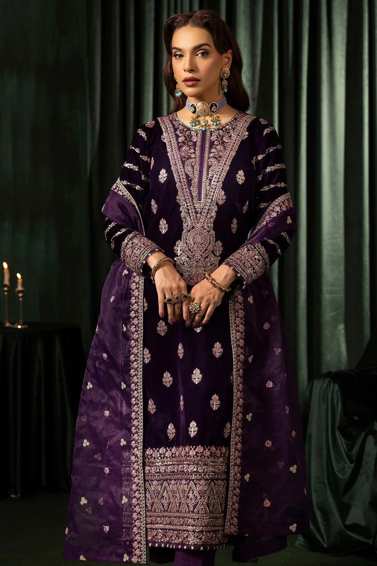 Motifz | Velvet Formals | 5100-IRHA - Aqsa Fabrics