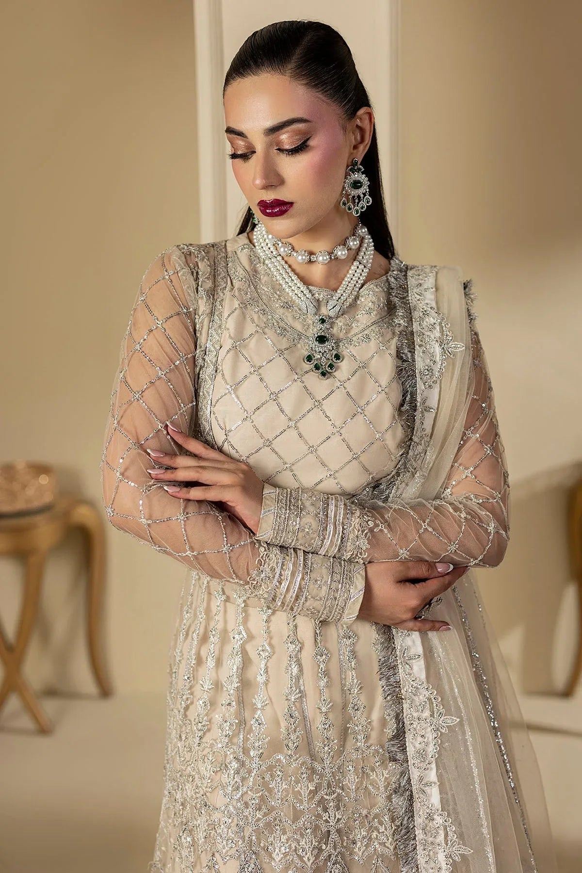 Motifz | Luxury Formal | 5131-DOVE - Aqsa Fabrics