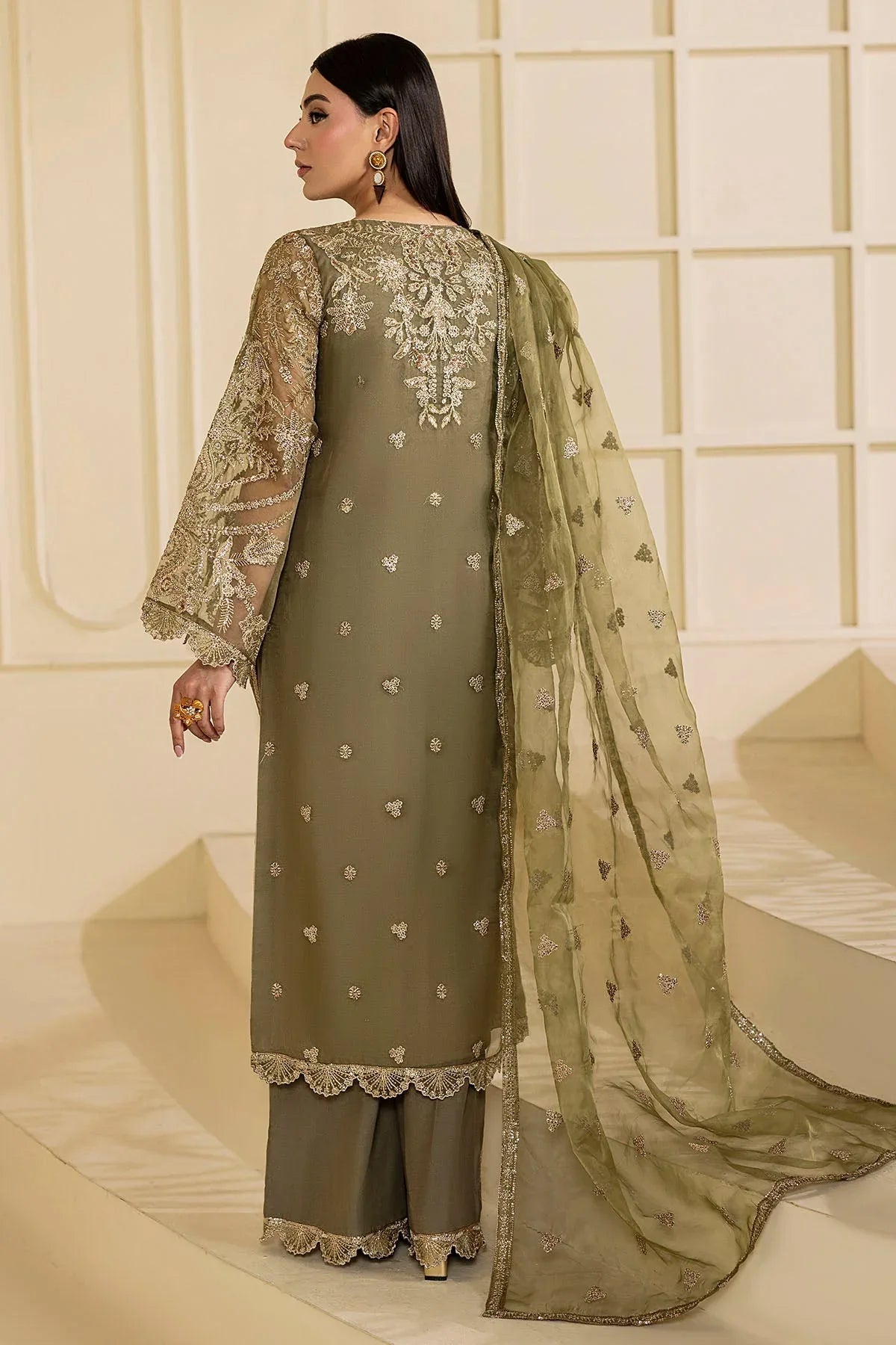 Motifz | Luxury Formal | 5137-GREEN - Aqsa Fabrics
