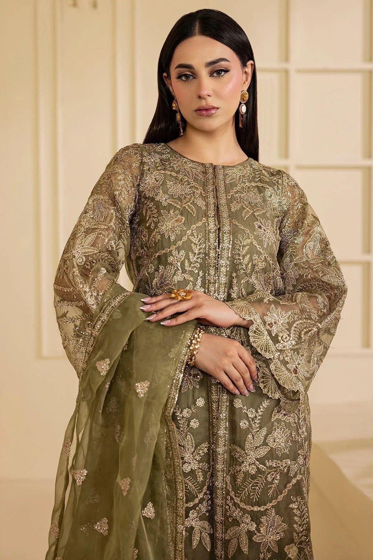 Motifz | Luxury Formal | 5137-GREEN - Aqsa Fabrics