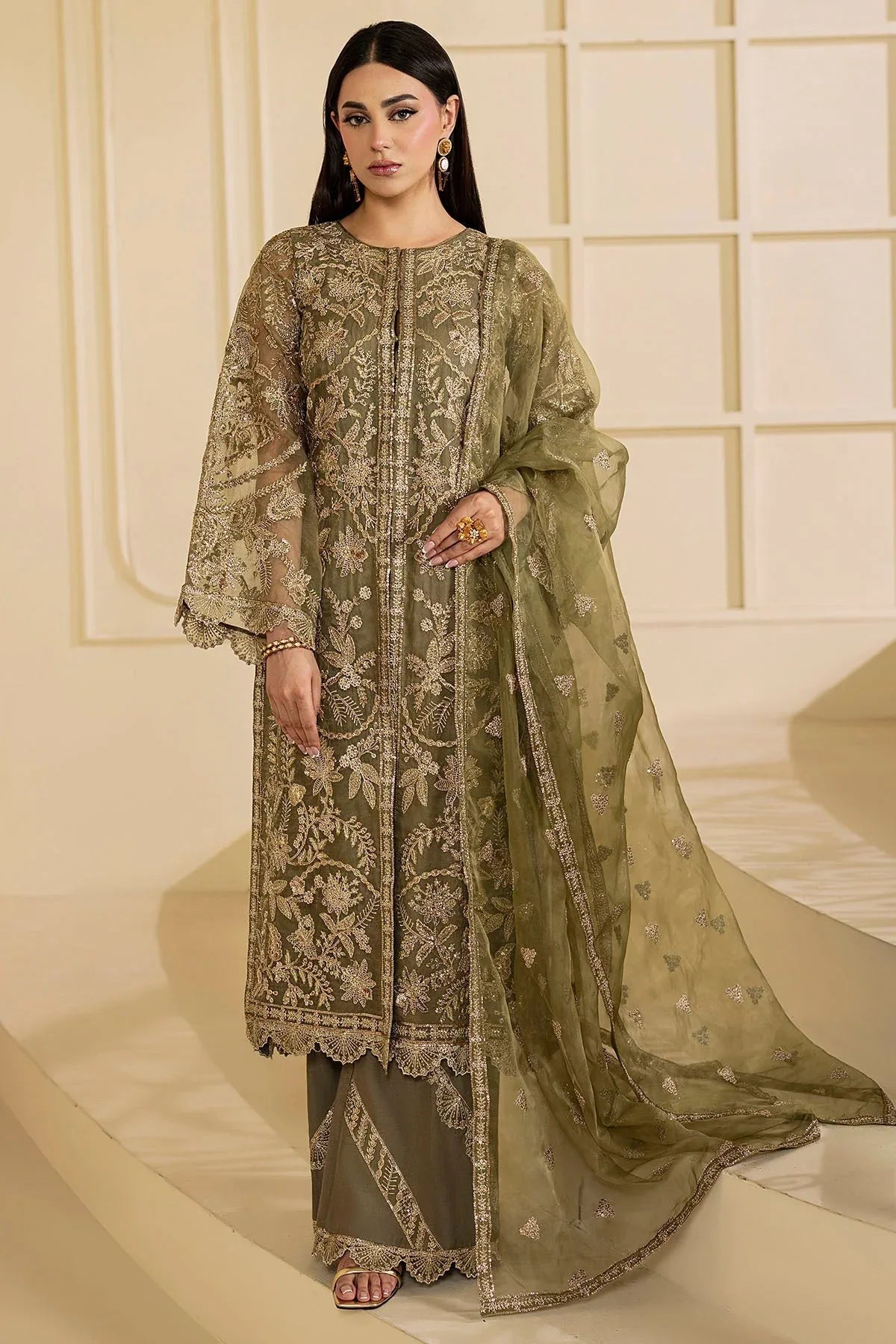 Motifz | Luxury Formal | 5137-GREEN - Aqsa Fabrics