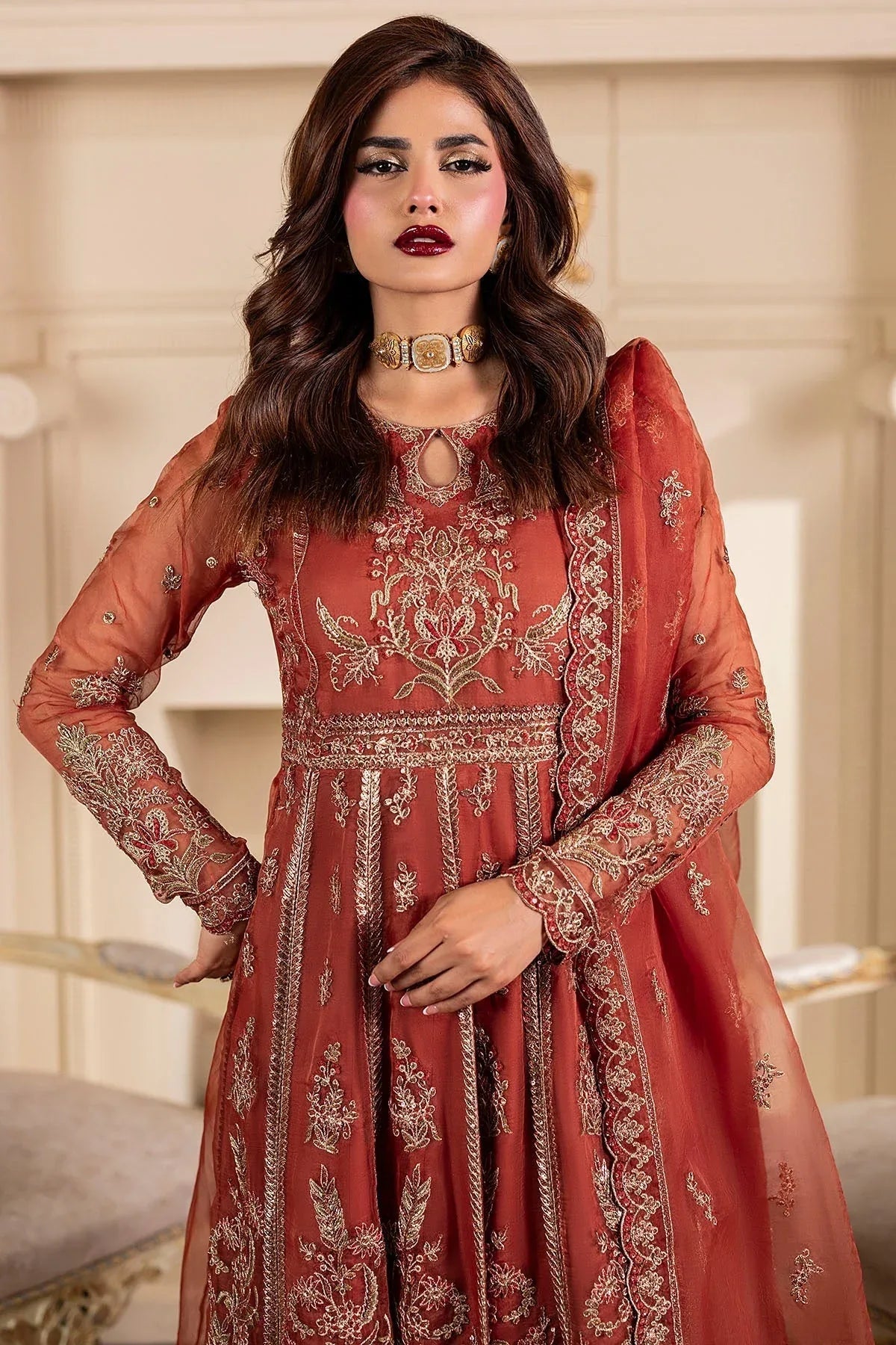 Motifz | Luxury Formal | 5139-BRANDY - Aqsa Fabrics