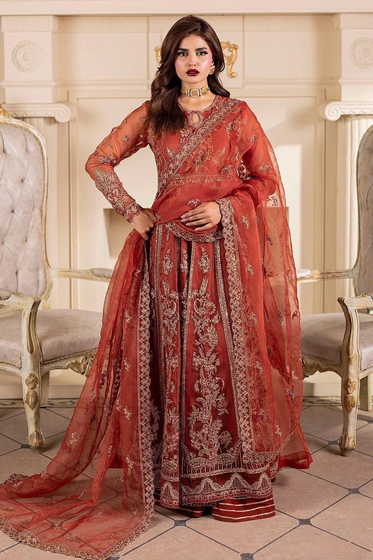 Motifz | Luxury Formal | 5139-BRANDY - Aqsa Fabrics