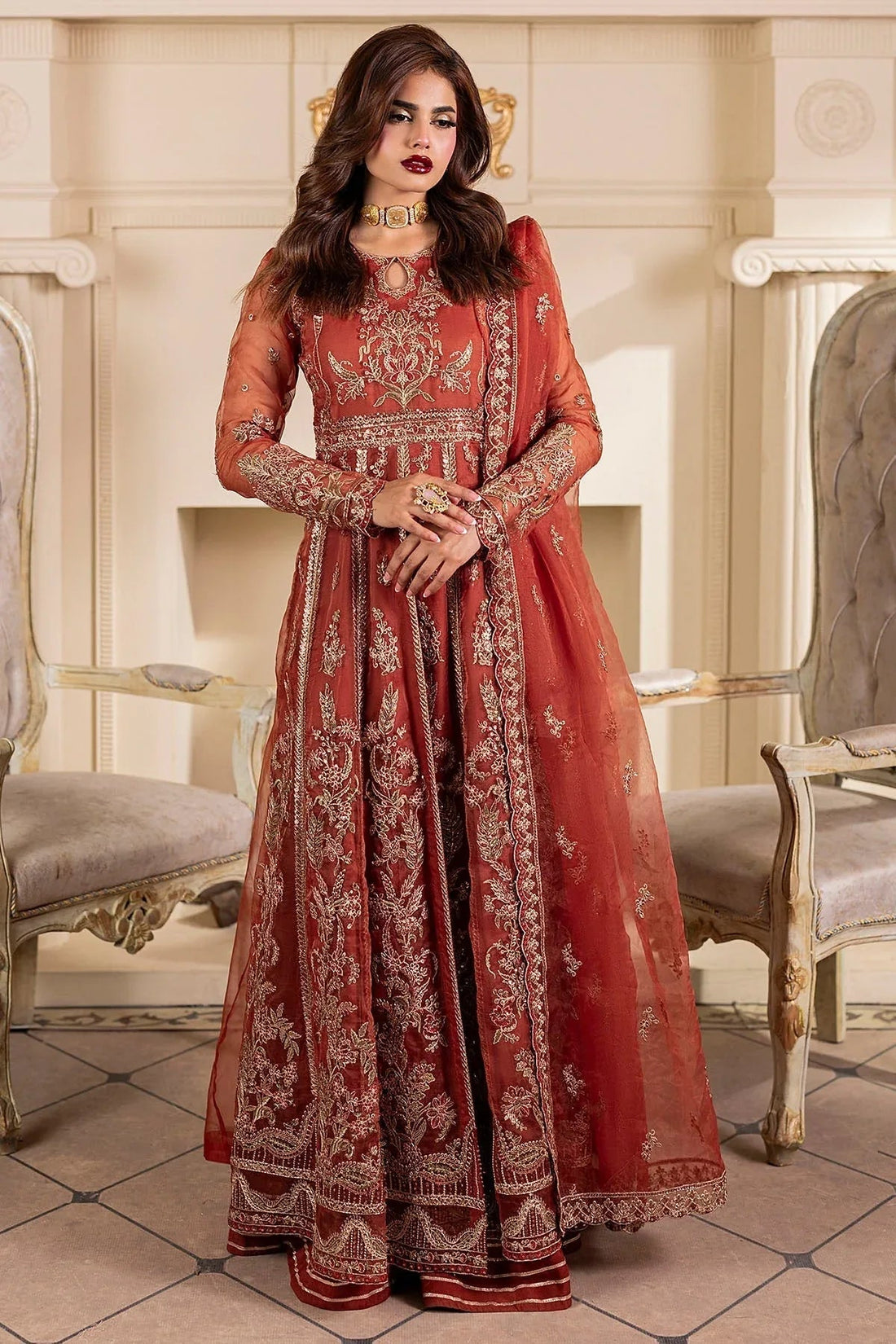 Motifz | Luxury Formal | 5139-BRANDY - Aqsa Fabrics