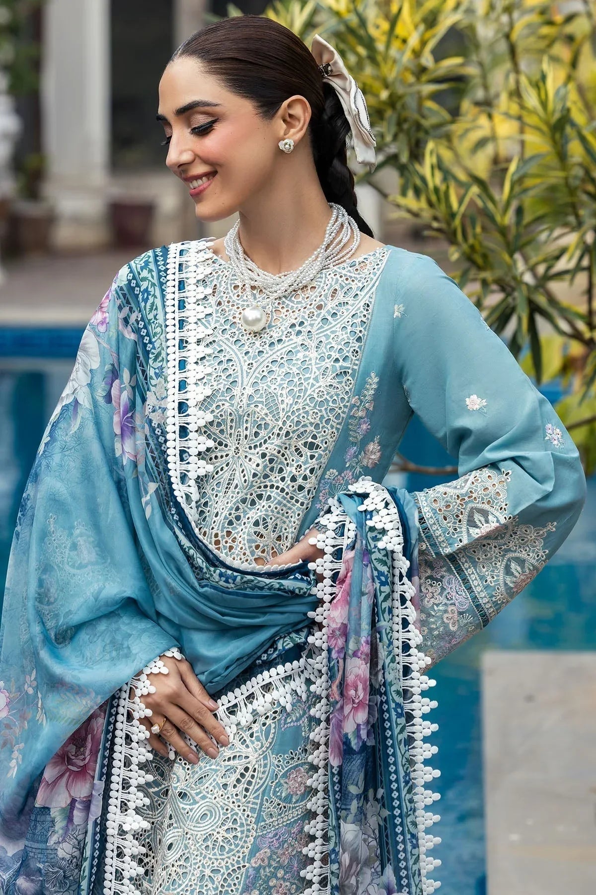 Motifz | Premium Lawn 25 | 5301-ELAYNE - Aqsa Fabrics