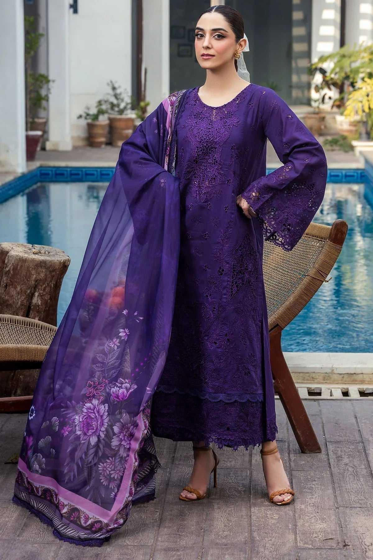 Motifz | Premium Lawn 25 | 5314-MIREILLE - Aqsa Fabrics