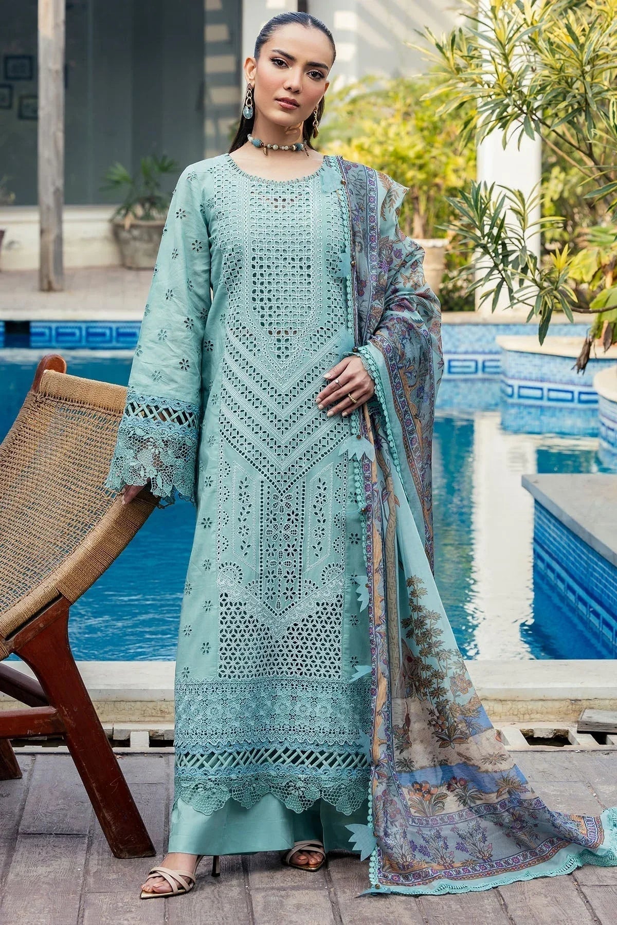 Motifz | Premium Lawn 25 | 5328-ISABEAU - Aqsa Fabrics