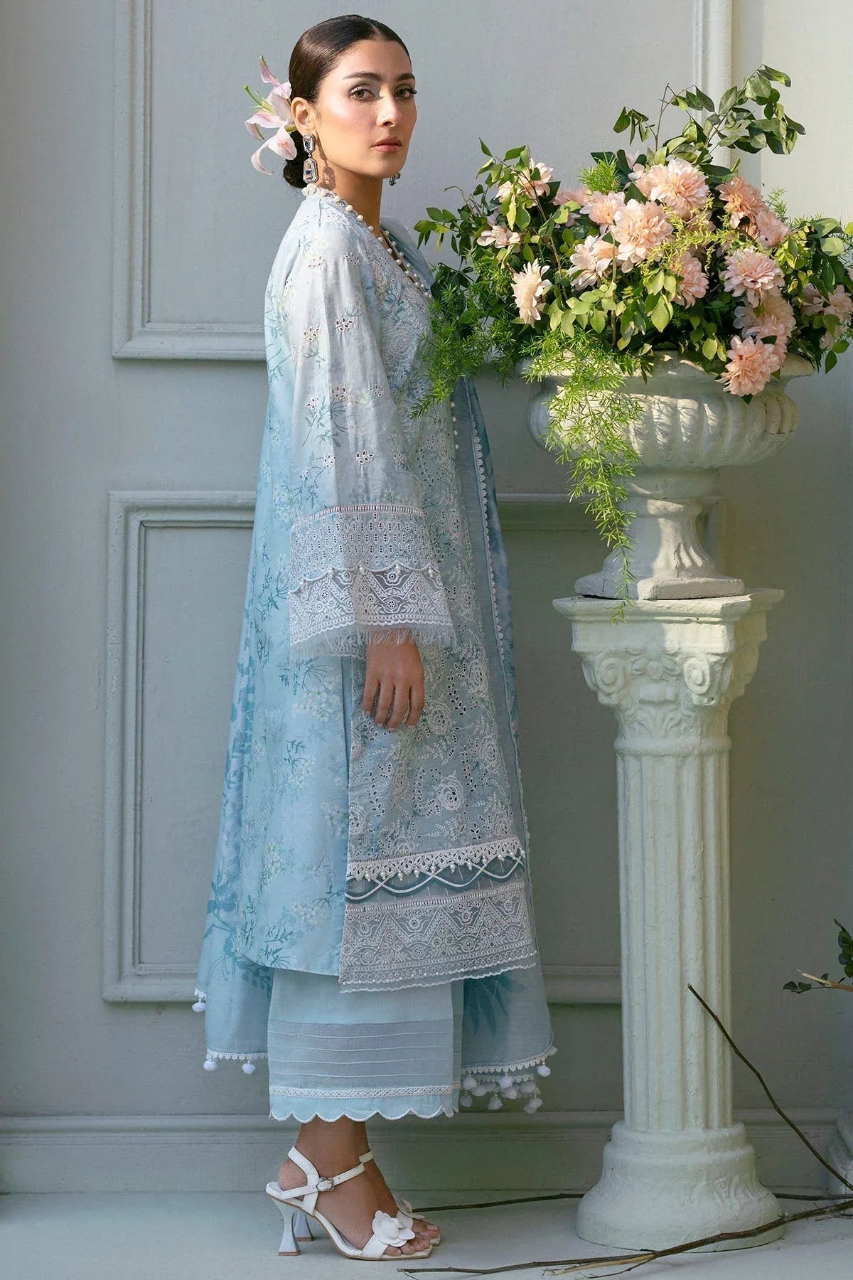 Motifz | Premium Lawn 25 | 5425-LAVENDER - Aqsa Fabrics