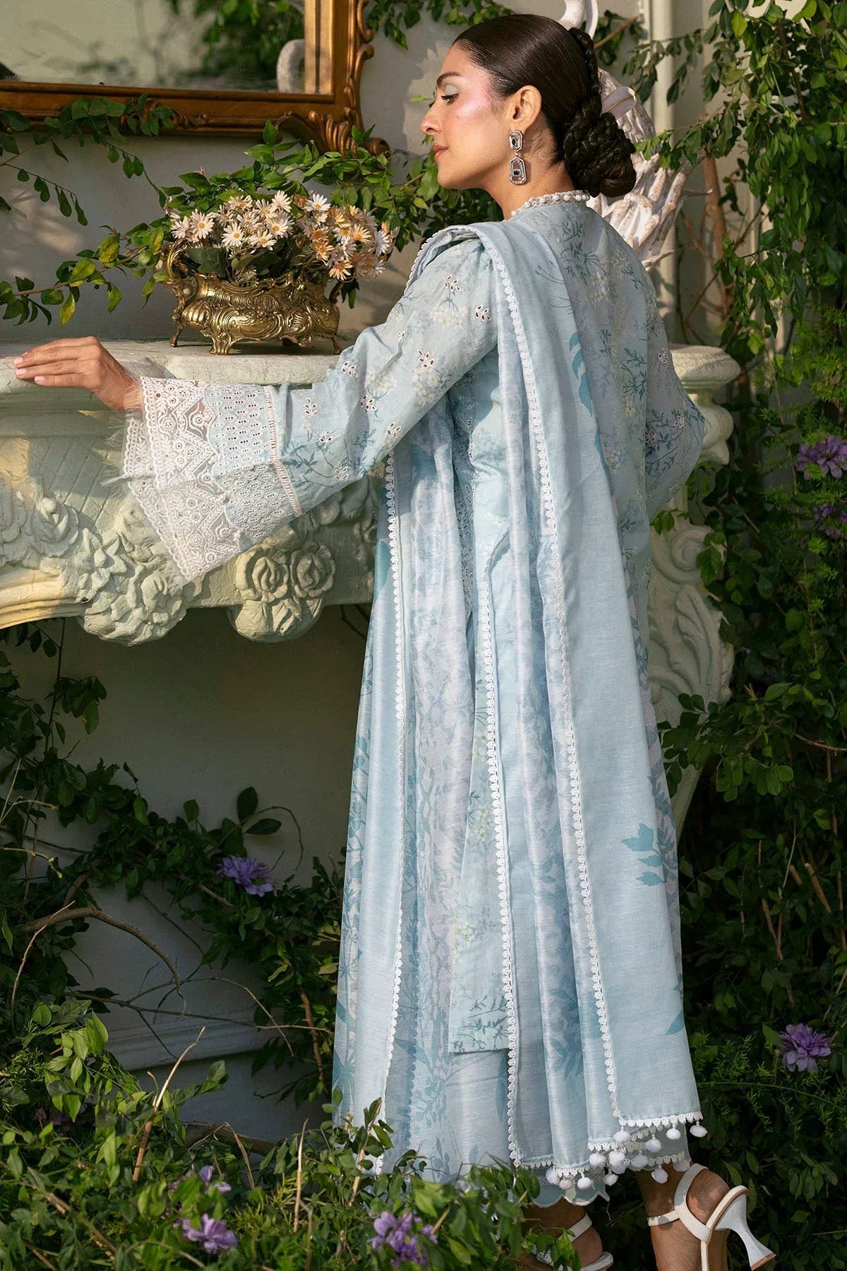 Motifz | Premium Lawn 25 | 5425-LAVENDER - Aqsa Fabrics