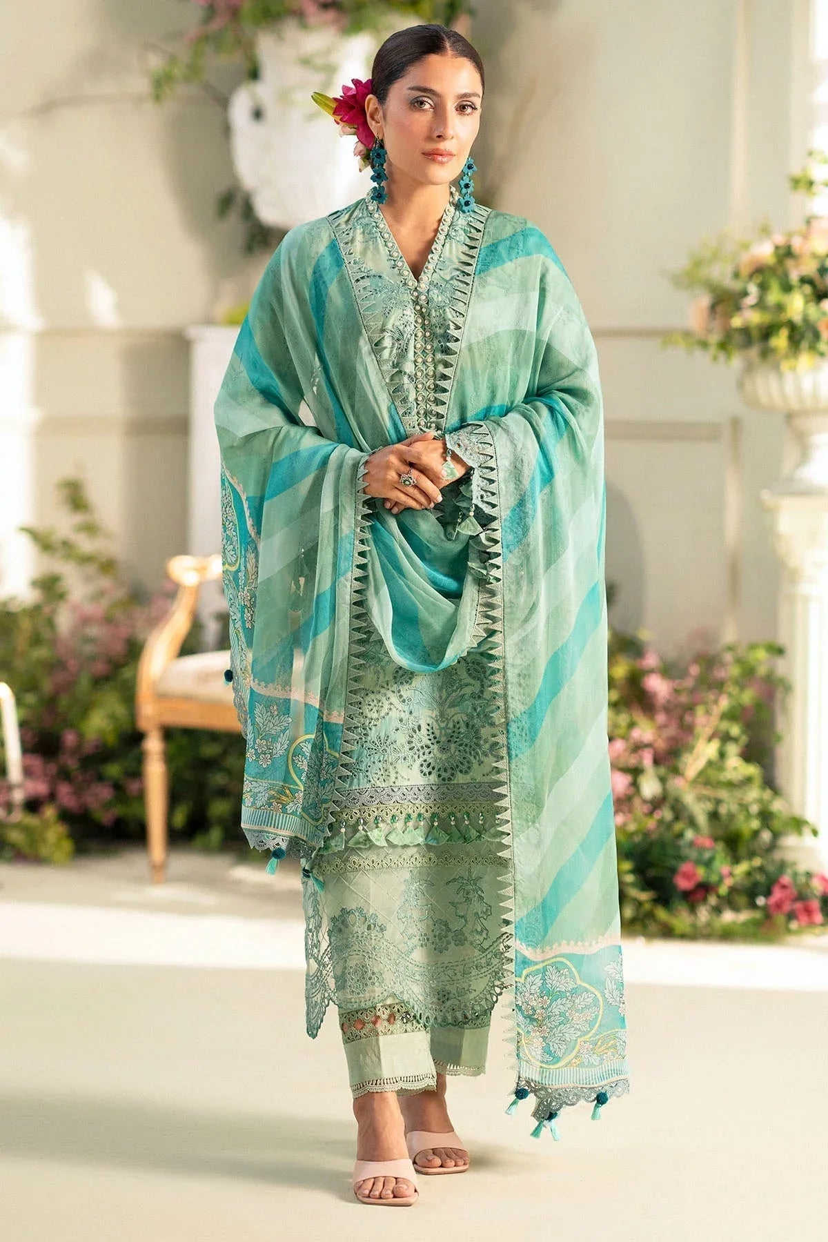 Motifz | Premium Lawn 25 | 5430-IRIS - Aqsa Fabrics