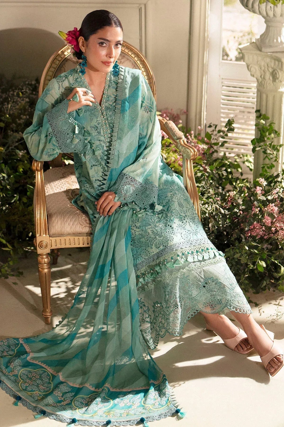 Motifz | Premium Lawn 25 | 5430-IRIS - Aqsa Fabrics
