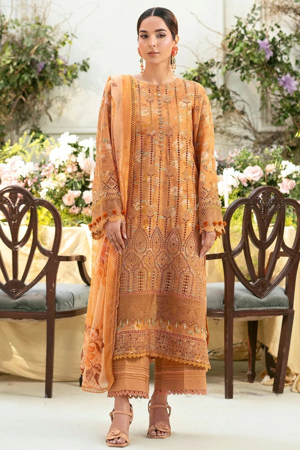 Motifz | Premium Lawn 25 | 5431-BLUEBEELL - Aqsa Fabrics
