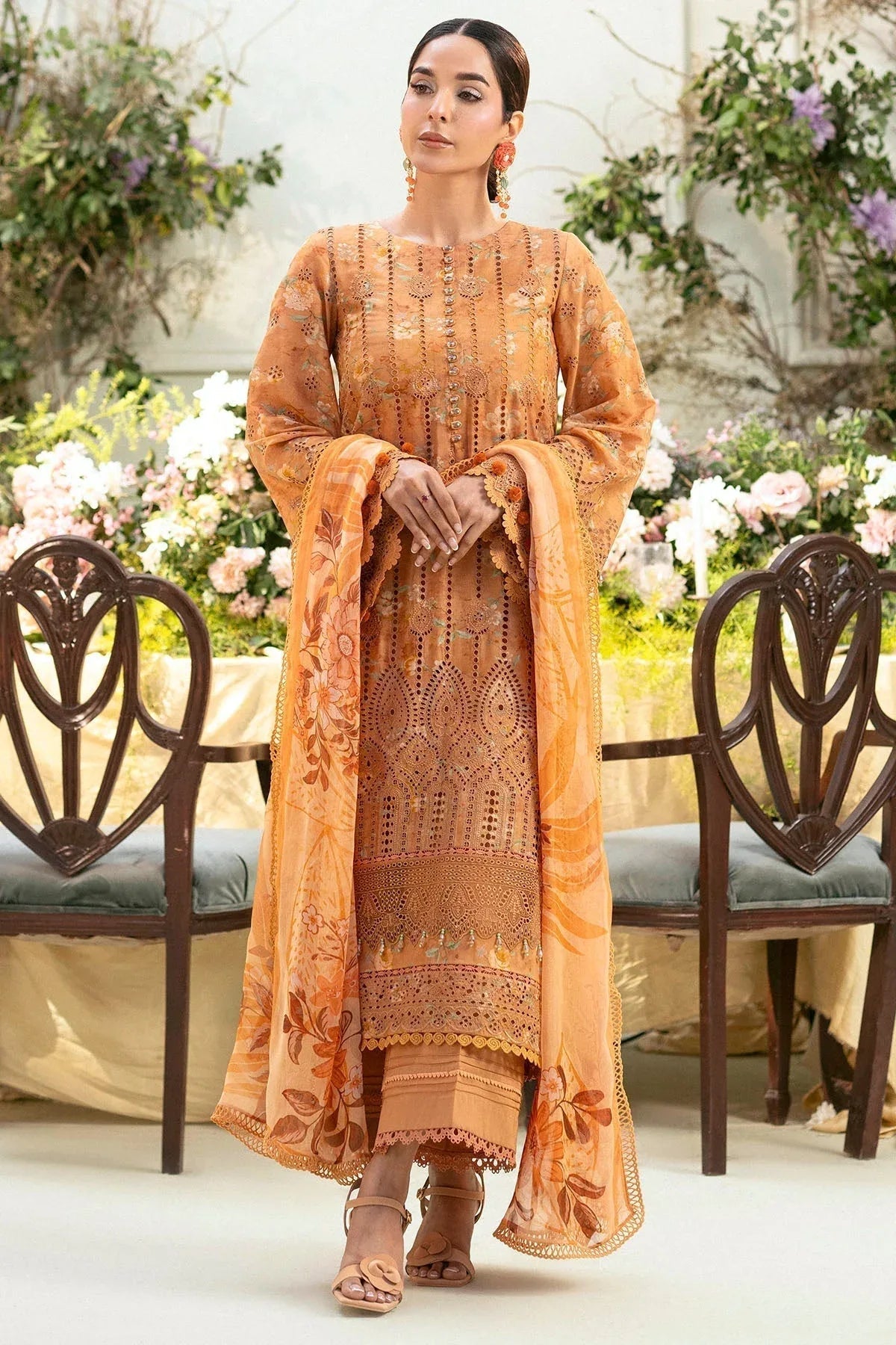 Motifz | Premium Lawn 25 | 5431-BLUEBEELL - Aqsa Fabrics