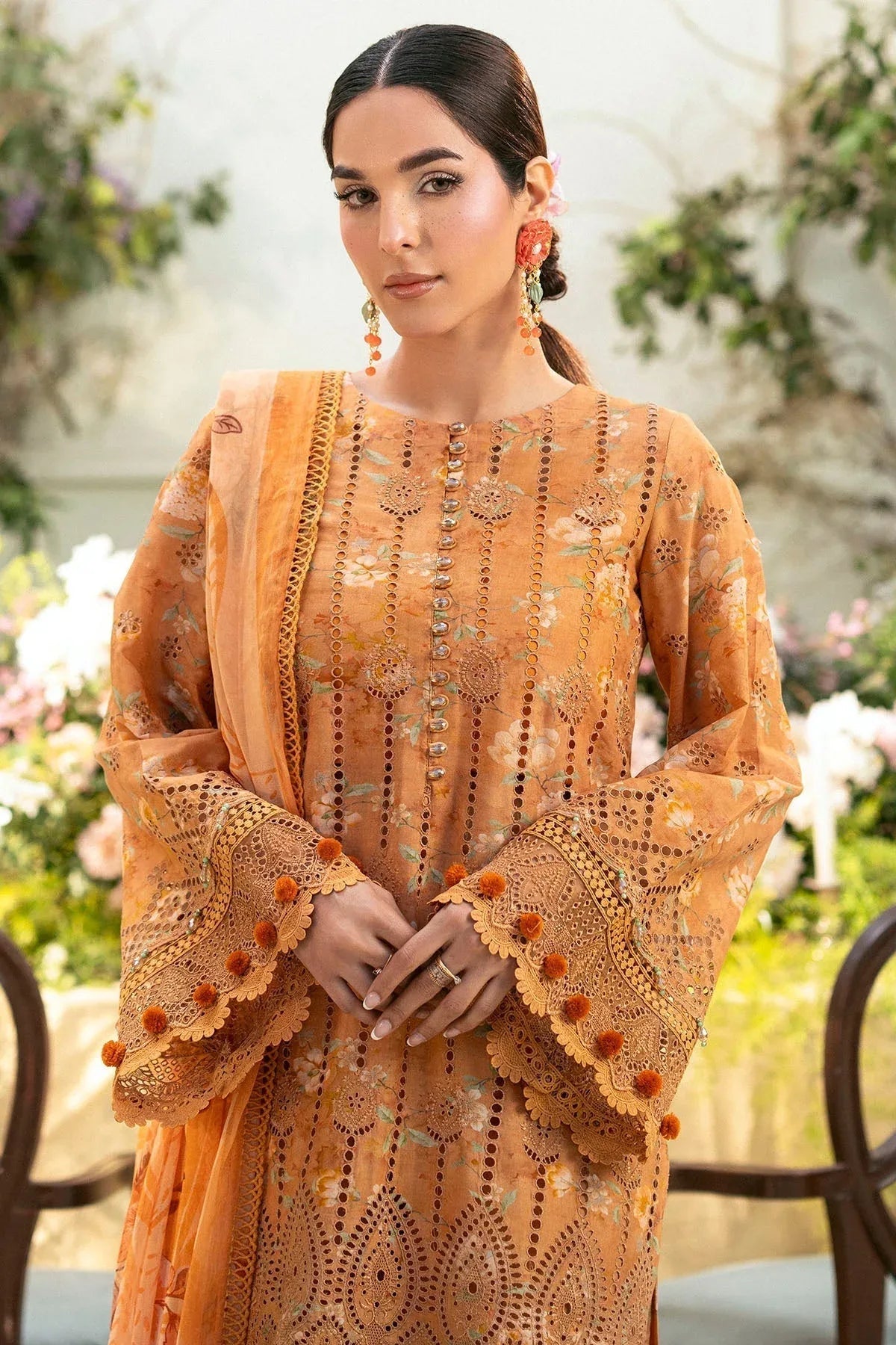 Motifz | Premium Lawn 25 | 5431-BLUEBEELL - Aqsa Fabrics