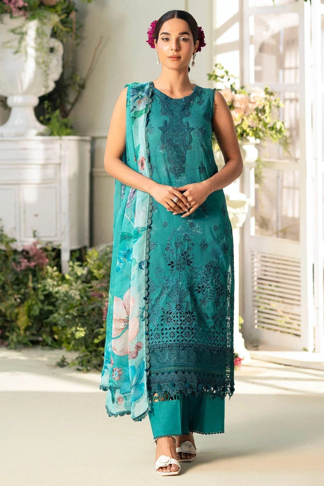 Motifz | Premium Lawn 25 | 5432-MARIGOLD - Aqsa Fabrics