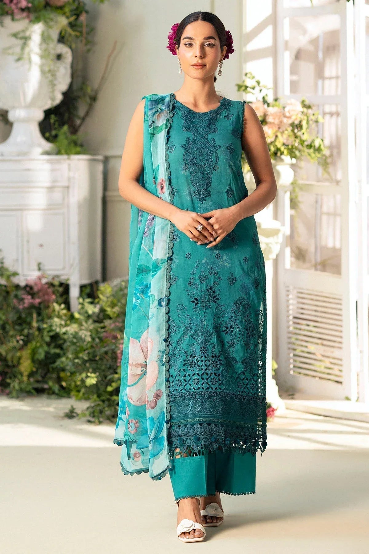 Motifz | Premium Lawn 25 | 5432-MARIGOLD - Aqsa Fabrics