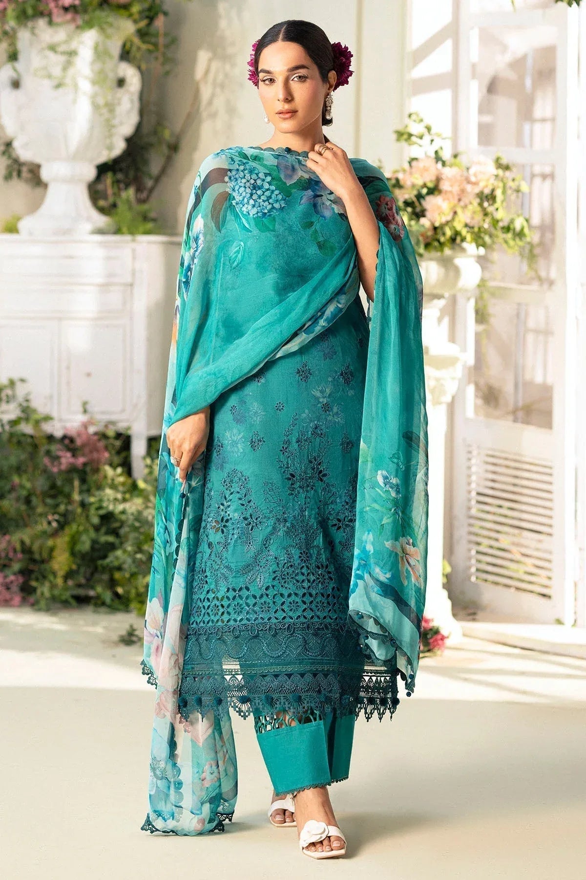 Motifz | Premium Lawn 25 | 5432-MARIGOLD - Aqsa Fabrics