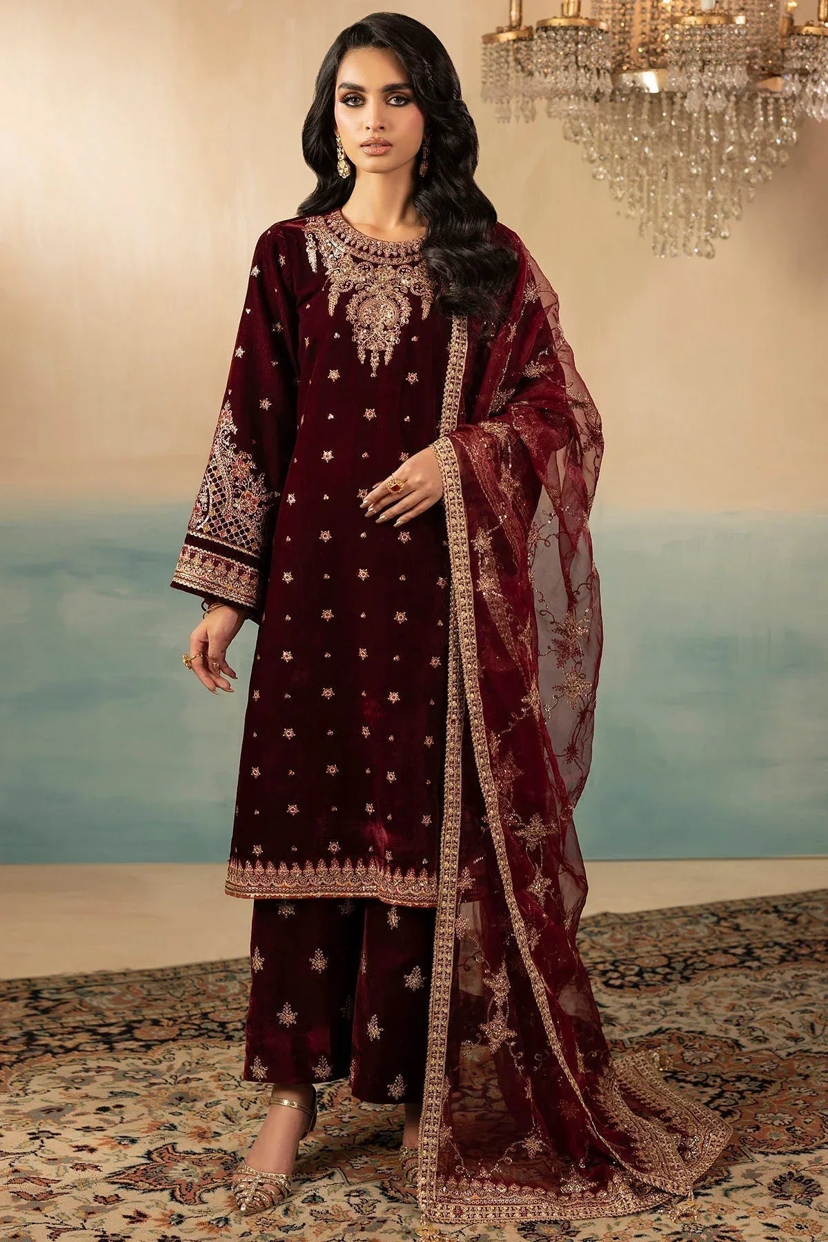Motifz | Premium Winter 25 | 5667-SKY - Aqsa Fabrics