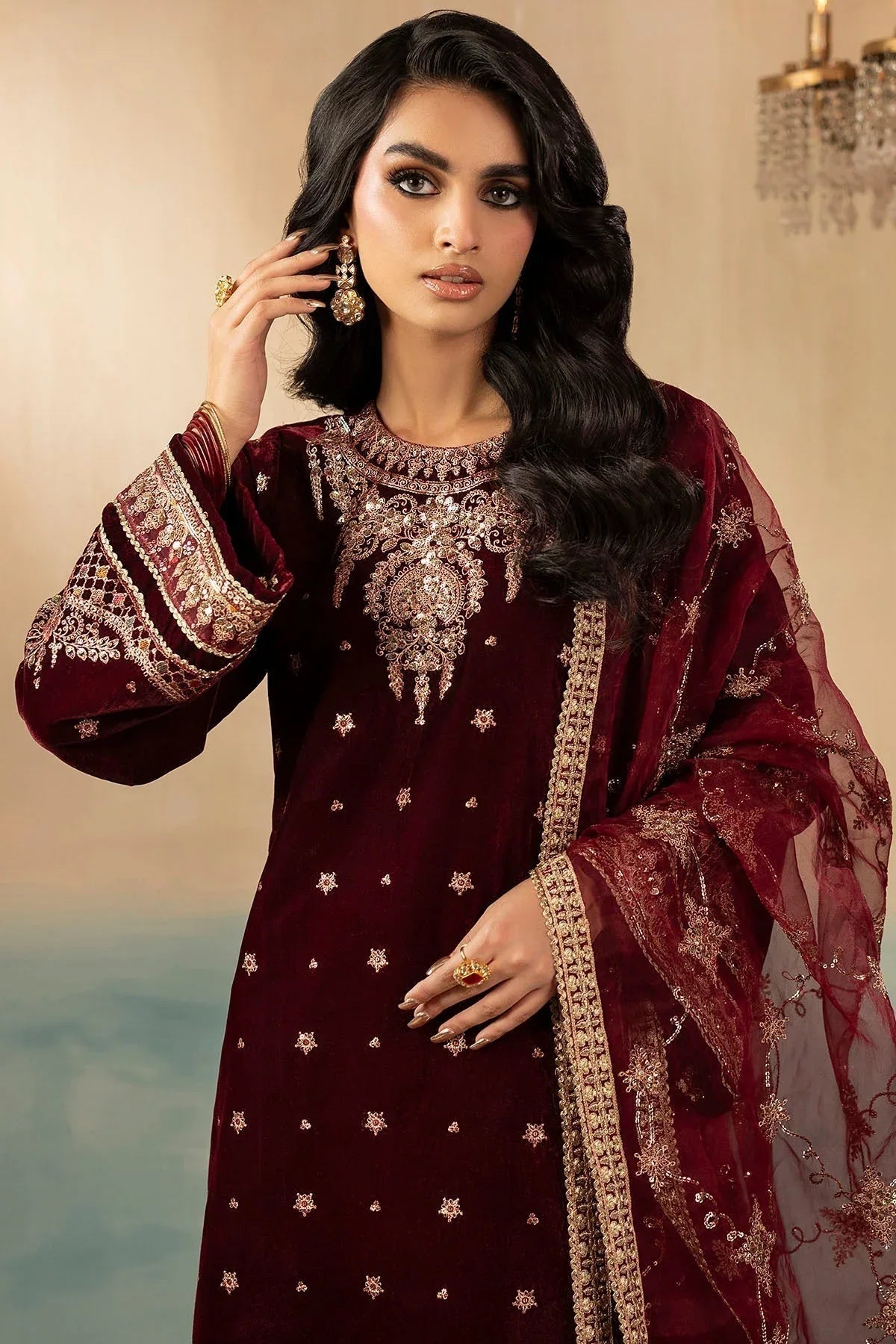 Motifz | Premium Winter 25 | 5667-SKY - Aqsa Fabrics