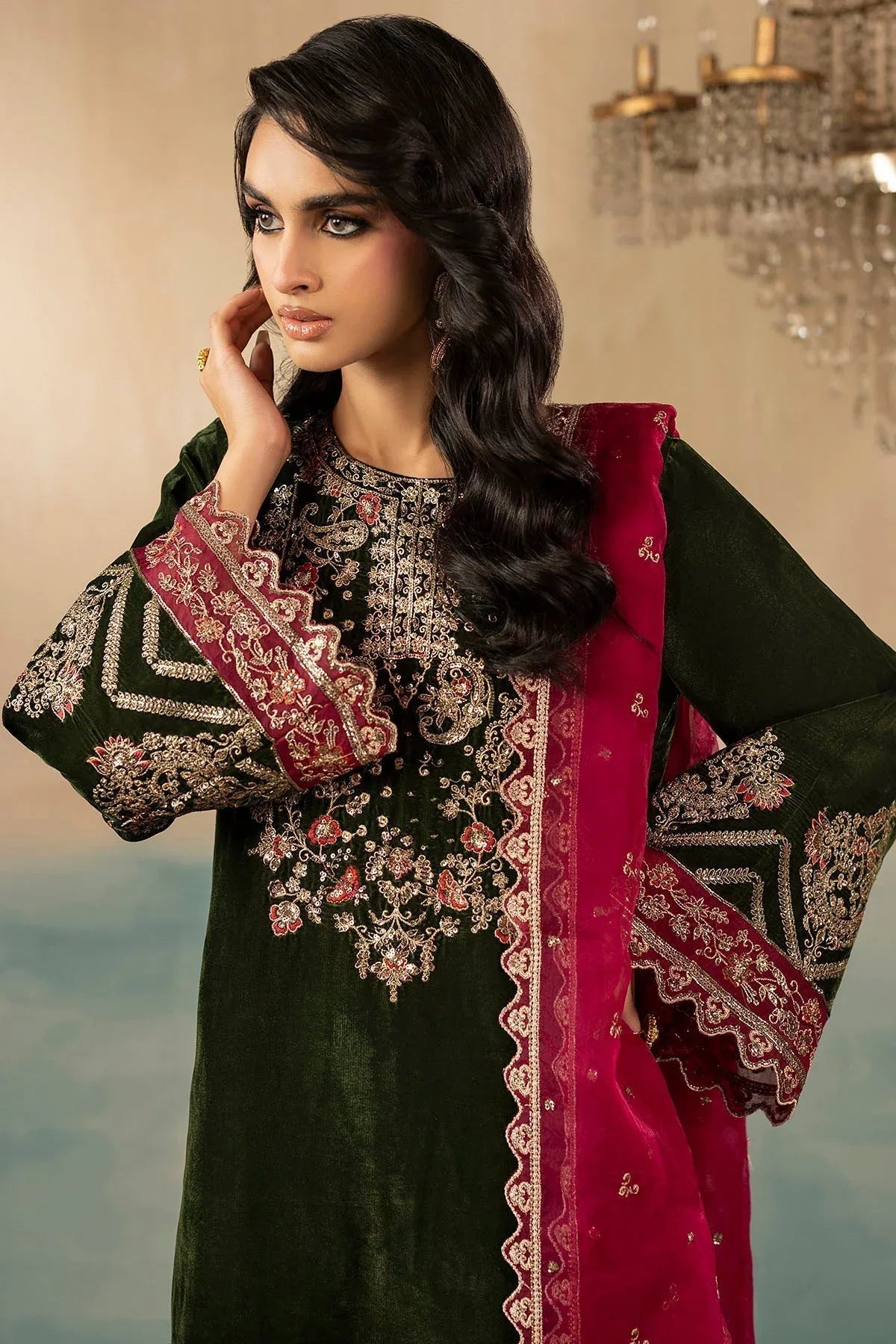 Motifz | Premium Winter 25 | 5669-SAGE - Aqsa Fabrics
