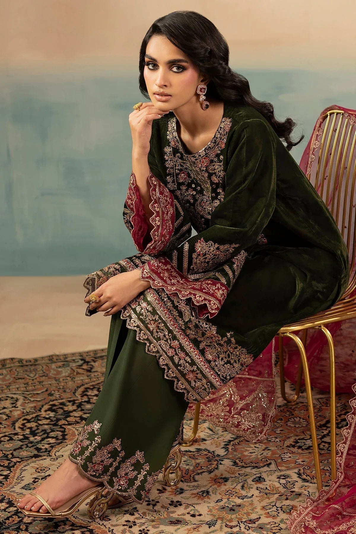 Motifz | Premium Winter 25 | 5669-SAGE - Aqsa Fabrics