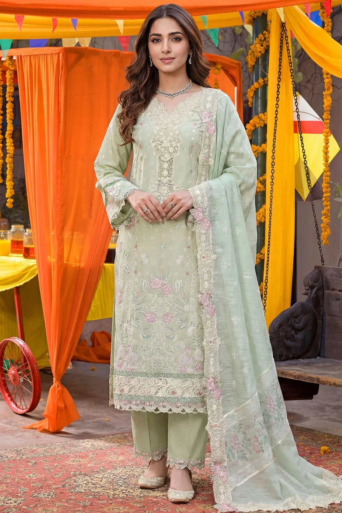 5920-MIRAE EMBROIDERED LAWN UNSTITCHED