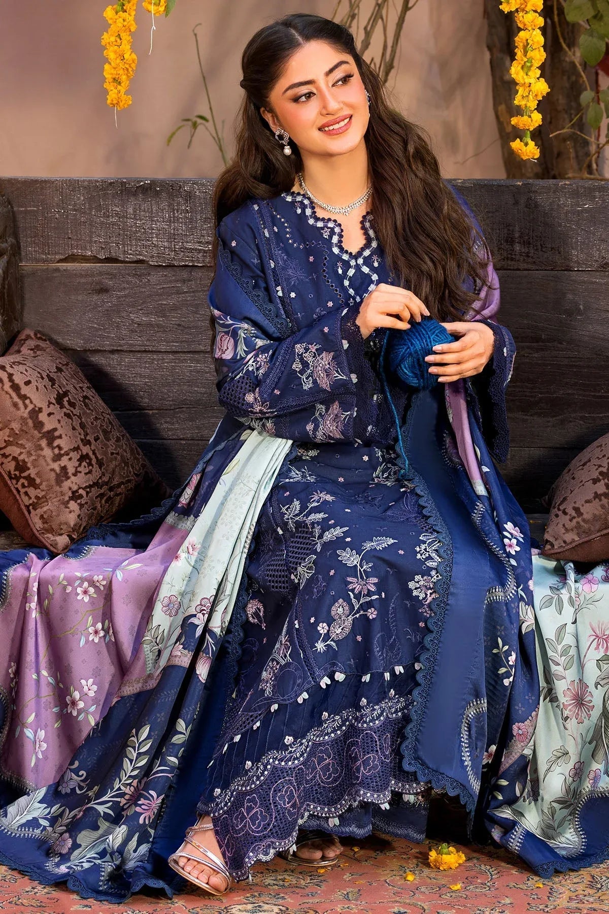 5929-ZARIAKIWI EMBROIDERED LAWN UNSTITCHED